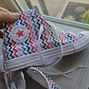 Converse Kids Zigzag High-Top Sneakers - Size 3